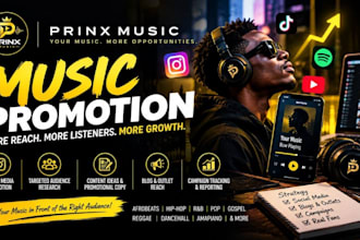 promote your music with targeted social media marketing and artist outreach