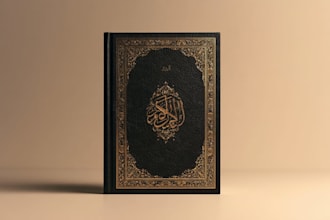 design a premium arabic book cover, modern book cover