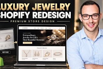 luxury jewelry shopify store redesign for a premium look