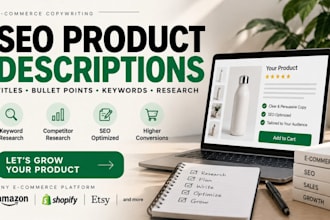write SEO product descriptions and titles