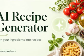 develop saas ai cooking, meal plan website, ai food recipe generator website