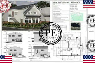 review, stamp architect and engineering plan, mep md sc nc ny ca ga wa