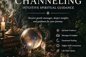 give you an intuitive past life reading and guidance