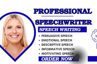 write a persuasive, emotional, descriptive, informative and motivating speech