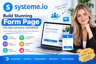 build systeme io form page for lead capture and conversion