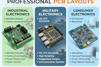 design professional pcb layout for industrial, military and consumer electronics
