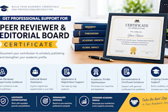 get you peer reviewer and editorial board certificate