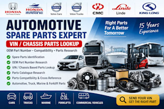 identify automotive spare parts and oem part numbers by vin