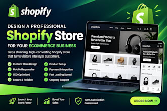 design a professional shopify store for your ecommerce business vormac