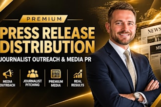 do premium press release distribution, journalist outreach and media PR