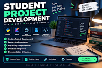 develop custom student projects in python and kotlin