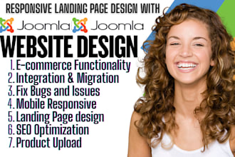 develop joomla website design joomla landing page joomla cms website development