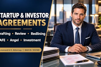 draft a watertight business investment agreement or contract