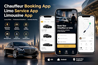 develop chauffeur booking app, limo service app and limousine app