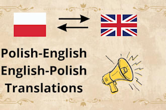translate from english to polish, from polish to english
