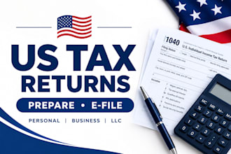 prepare and e file USA tax returns for personal corporate and llc