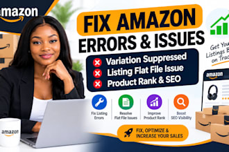 fix amazon error variation suppressed listing flat file issue product rank seo