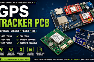 design a gps tracker pcb for vehicle, asset, fleet and iot tracking