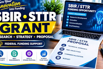 write sbir grants sttr grants startup grants grant proposals application