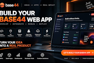 build your base44 web app with custom api integration, debugging, relumi