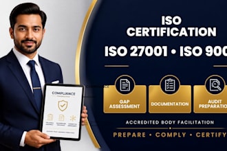 facilitate iso 27001 and iso 9001 certification with accredited bodies