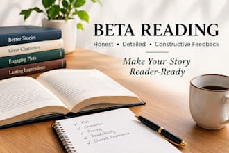 beta read your book and provide detailed constructive feedback