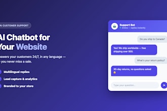 build an ai customer support chatbot for your website