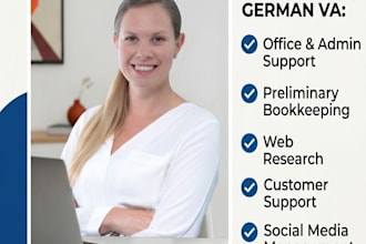 be your native german virtual assistant for office and admin tasks