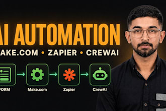 build make and  zapier automations with crewai agents