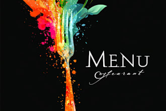 do restaurant menu design and fast food pizza burgers