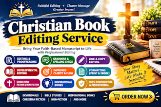 christain book editing, proofreading formatting, book editor