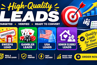 sweeps lead, gambler leads, usa leads, senior elderly leads