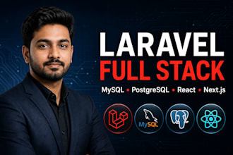 develop a laravel web app with react nextjs and mysql