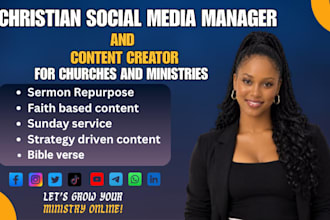repurpose sermon video clips as christian brand social media manager
