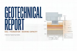 prepare a geotechnical report, soil analysis and foundation recommendation