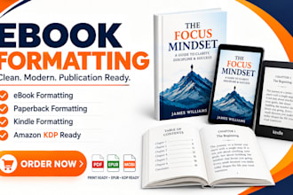 do ebook formatting, book format, christian book formatting and book editing