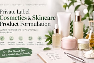 private label cosmetics and skincare product formulation