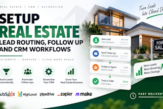 setup real estate lead routing follow up and CRM workflows