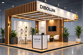design trade show booth, backdrop, banner and exhibition graphics
