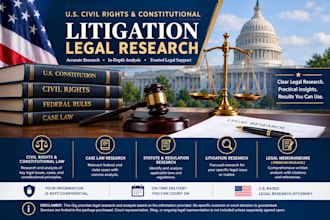 conduct US civil rights and constitutional litigation research