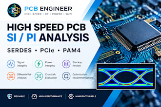 perform serdes, pcie and pam4 high speed pcb signal integrity analysis