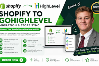 migrate shopify to ghl store sync and ghl ecommerce crm