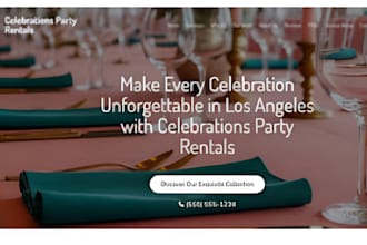 build party rental website event rental booking website vacation rental website