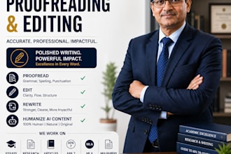 proofread edit rewrite humanize ai content essays apa 7 mia papers articles
