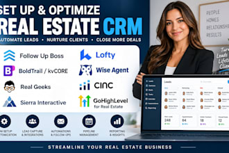 setup real estate CRM follow up boss lofty CRM boldtrail kvcore automation