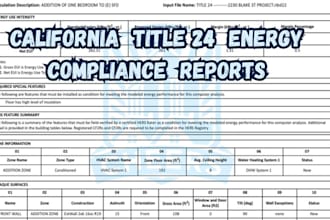 prepare california title 24 energy reports for city permit approval