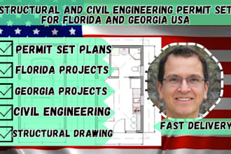 prepare structural and civil engineering permit sets for florida and georgia USA