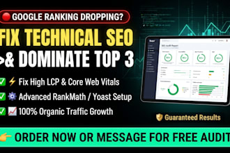 do technical SEO audit and wordpress on page optimization