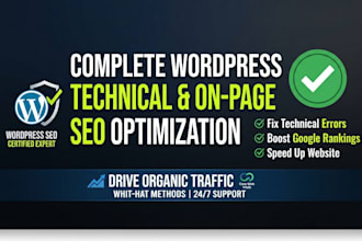 do technical SEO audit and wordpress on page optimization