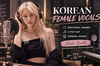 korean emotional singer female kpop rap korean female vocals for original songs